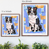 Border Collie Hand Signed Fine Art Print
