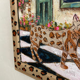 Crazy Cat Lady Club ( Original Painting - Painted Thrifted Painting )