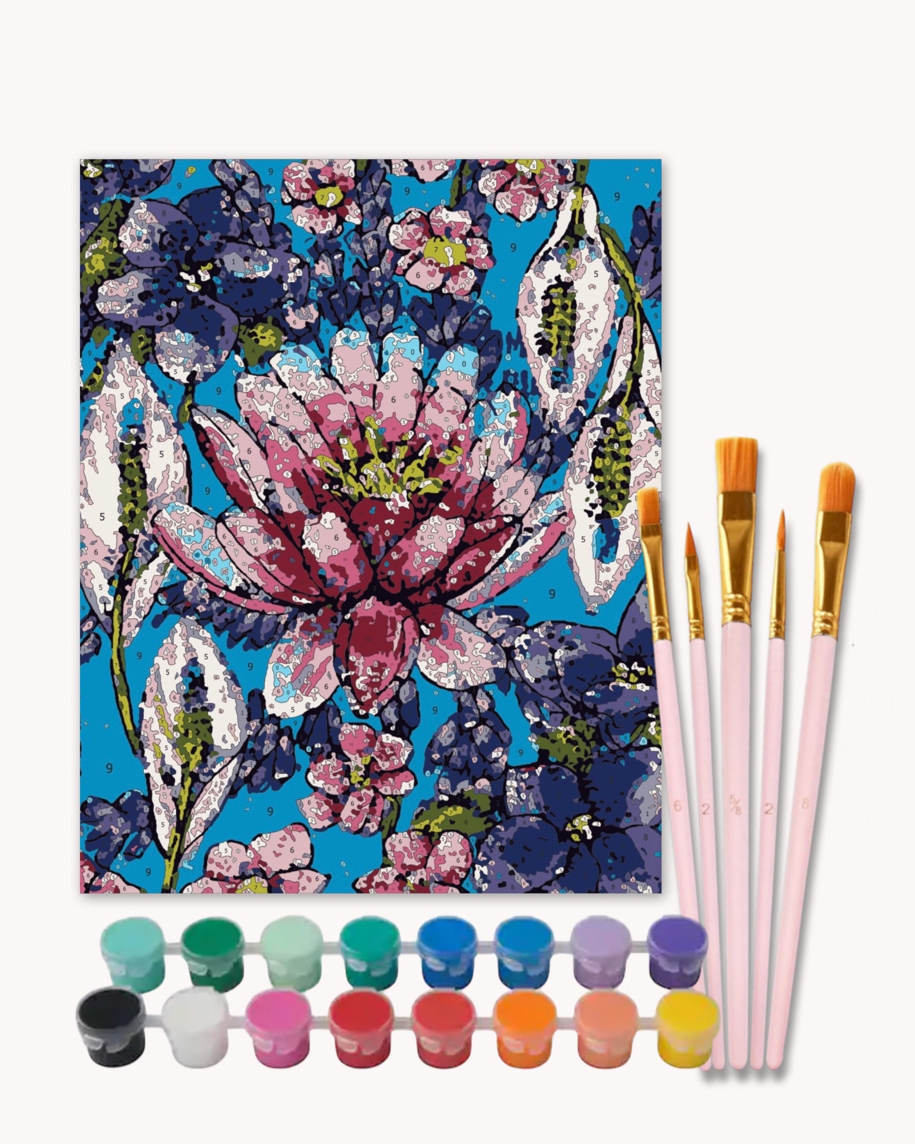 Flowers The Represent Peace - Paint by Numbers Kit