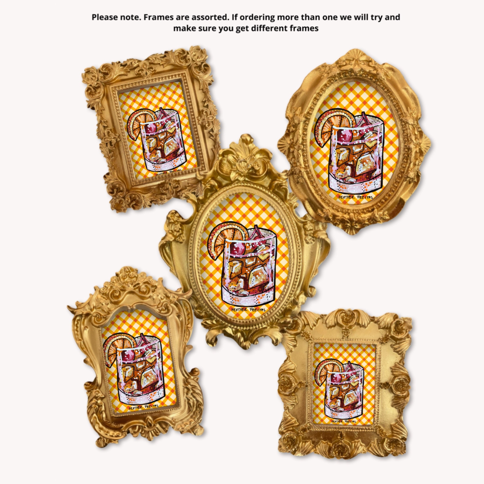 Old Fashioned Framed Small Magnet