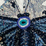 Cascades Butterly Species ( Fine Art Tapestry With Beaded Accent ) - Heather Freitas - fine art home deccor