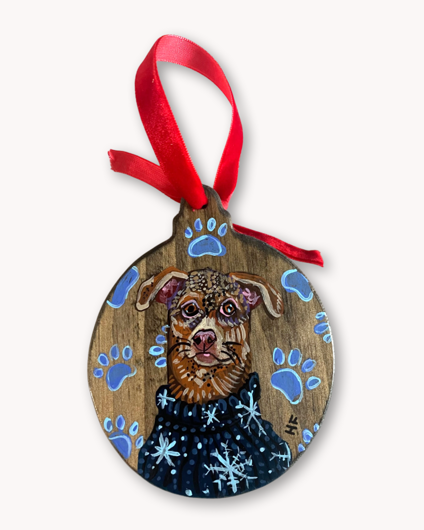 Levi & Mariah Double sided ornament 1