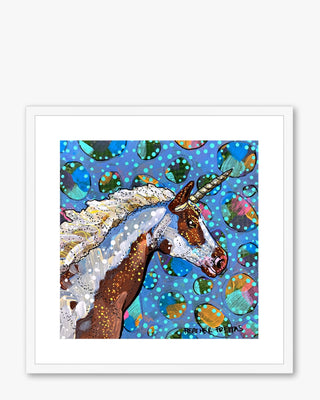 Painted Unicorn Framed & Mounted Print