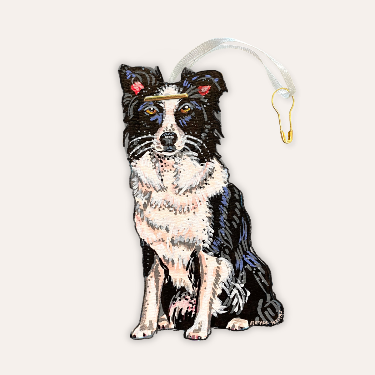 Border Collie Dog Gift Tag