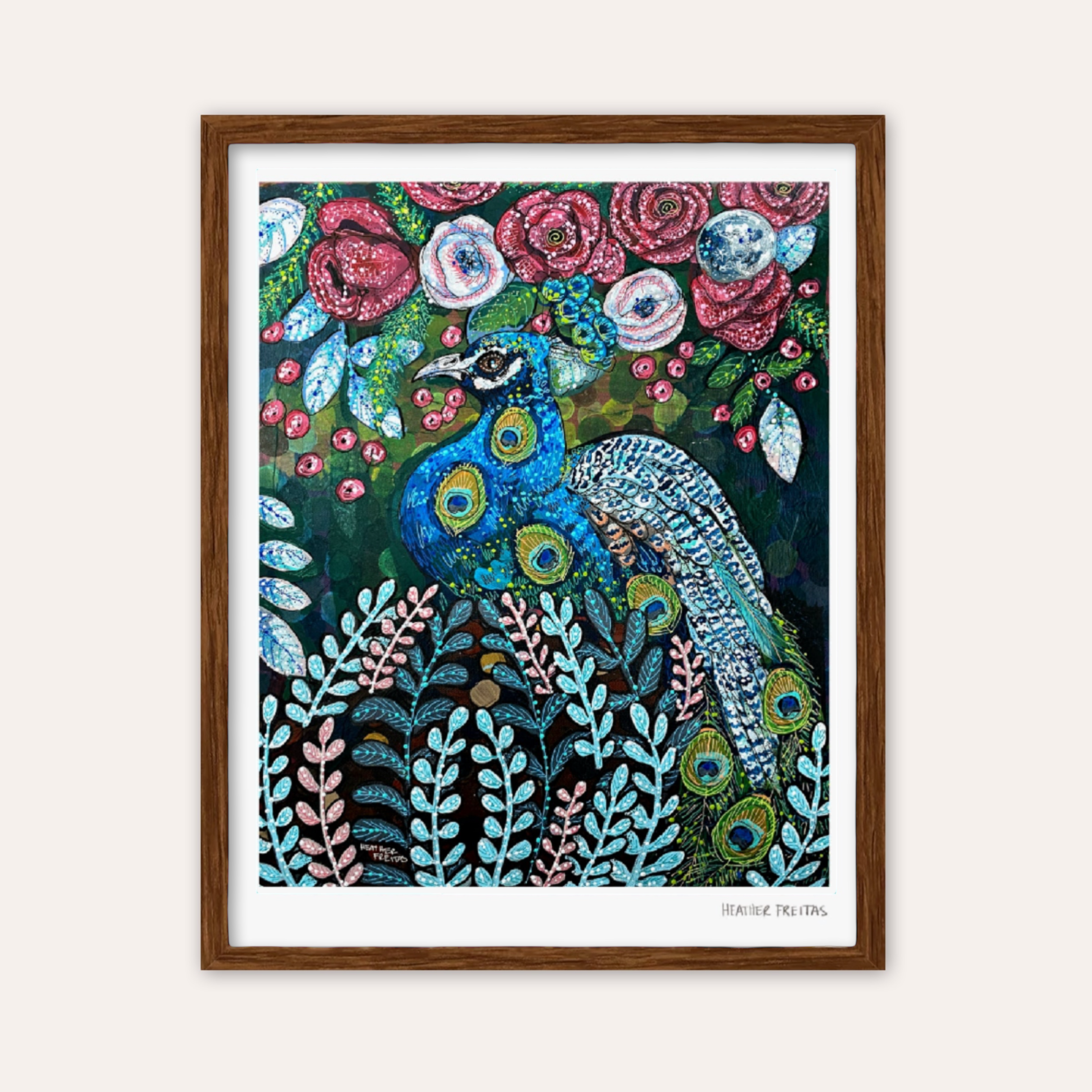 Blue Boy Peacock Fine Art Print