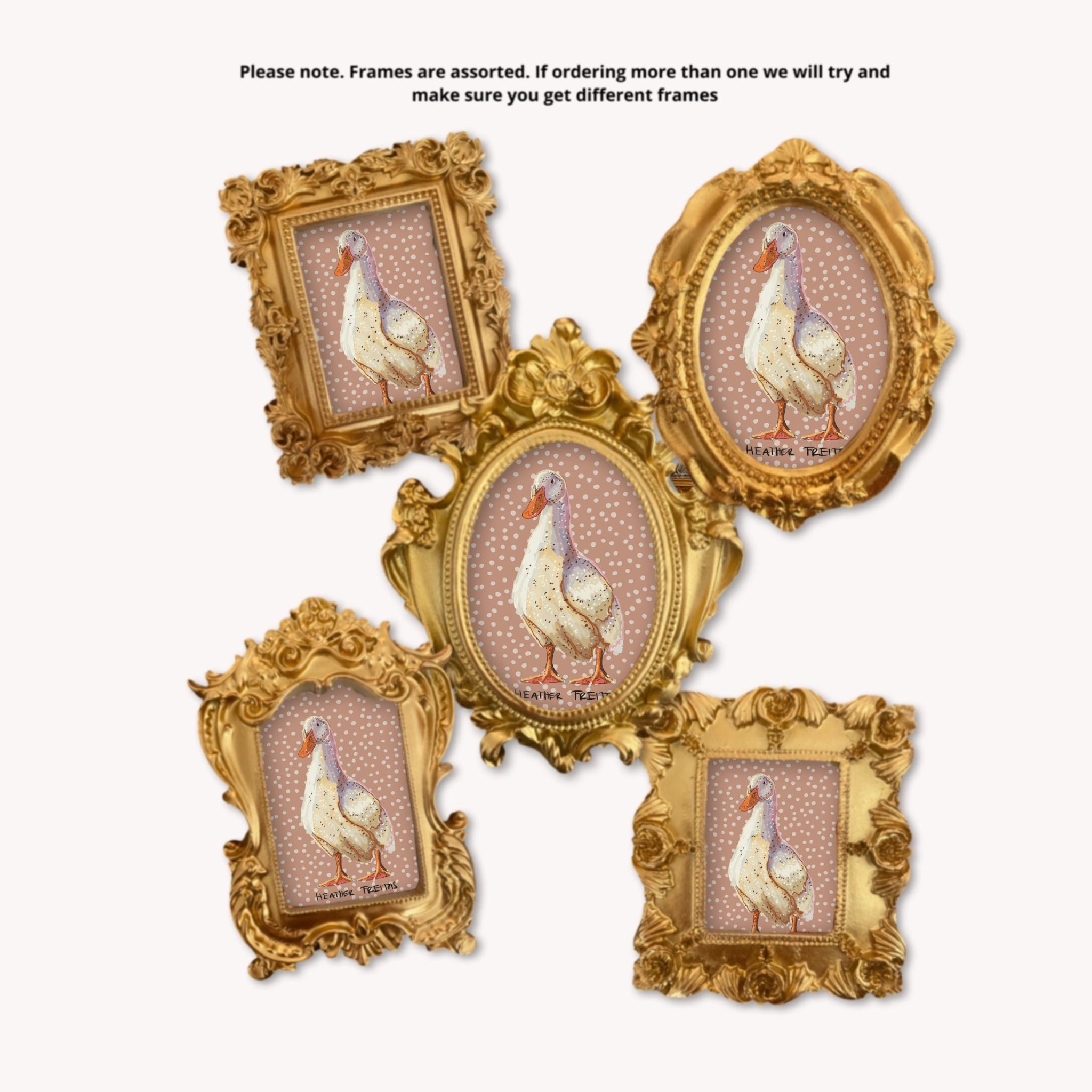 Duck Framed Small Magnet