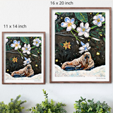 Walrus Plumeria Hand Signed Fine Art Print