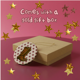 Cowgirl Boots Ceramic Ornament