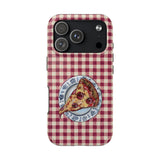 Pizza On A Porcelain Case Tough Phone Case