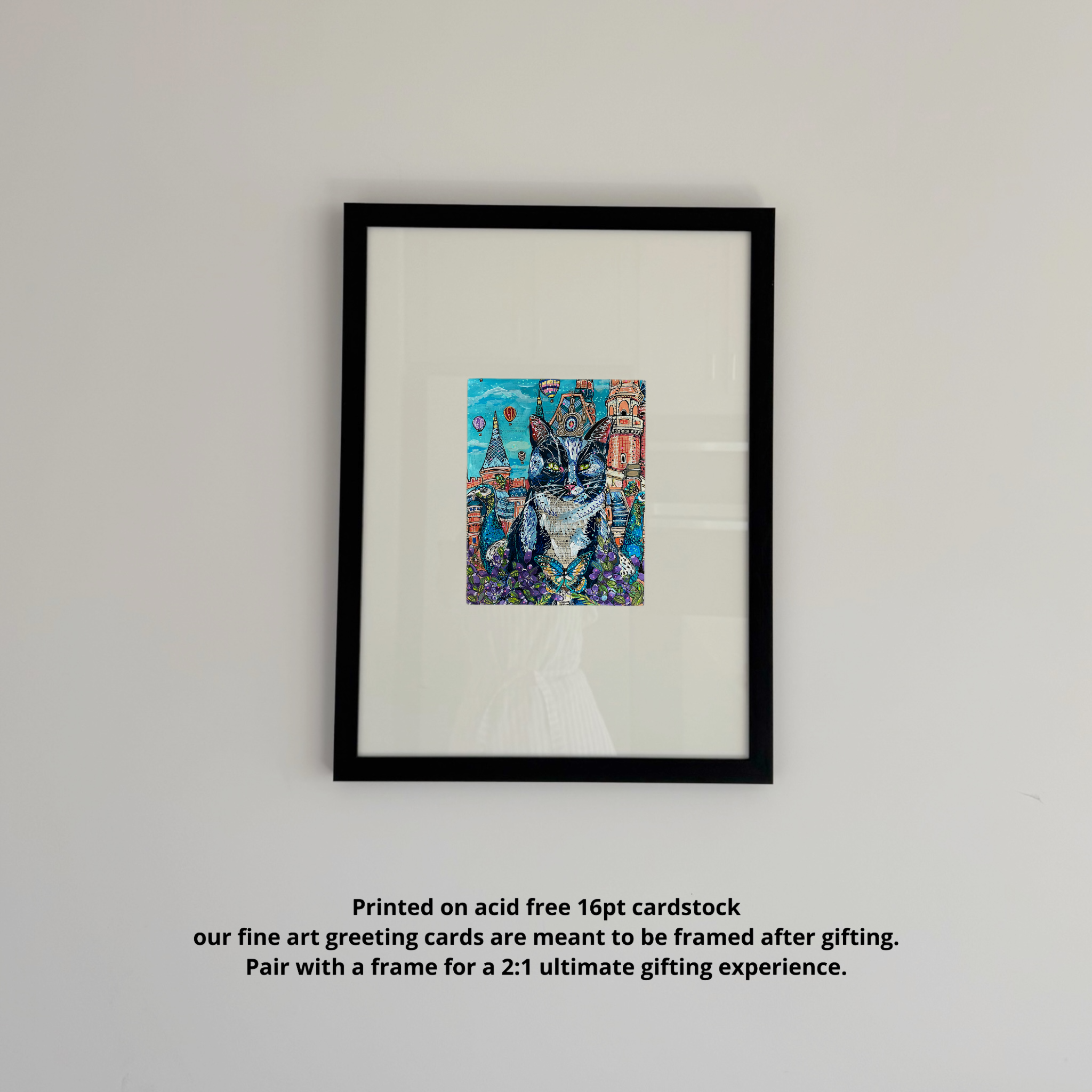 Sky Castle Cat - Greeting Card / Fine Art Print