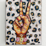 Peace, Love, Fashion & Leopard Print ( Original Painting )