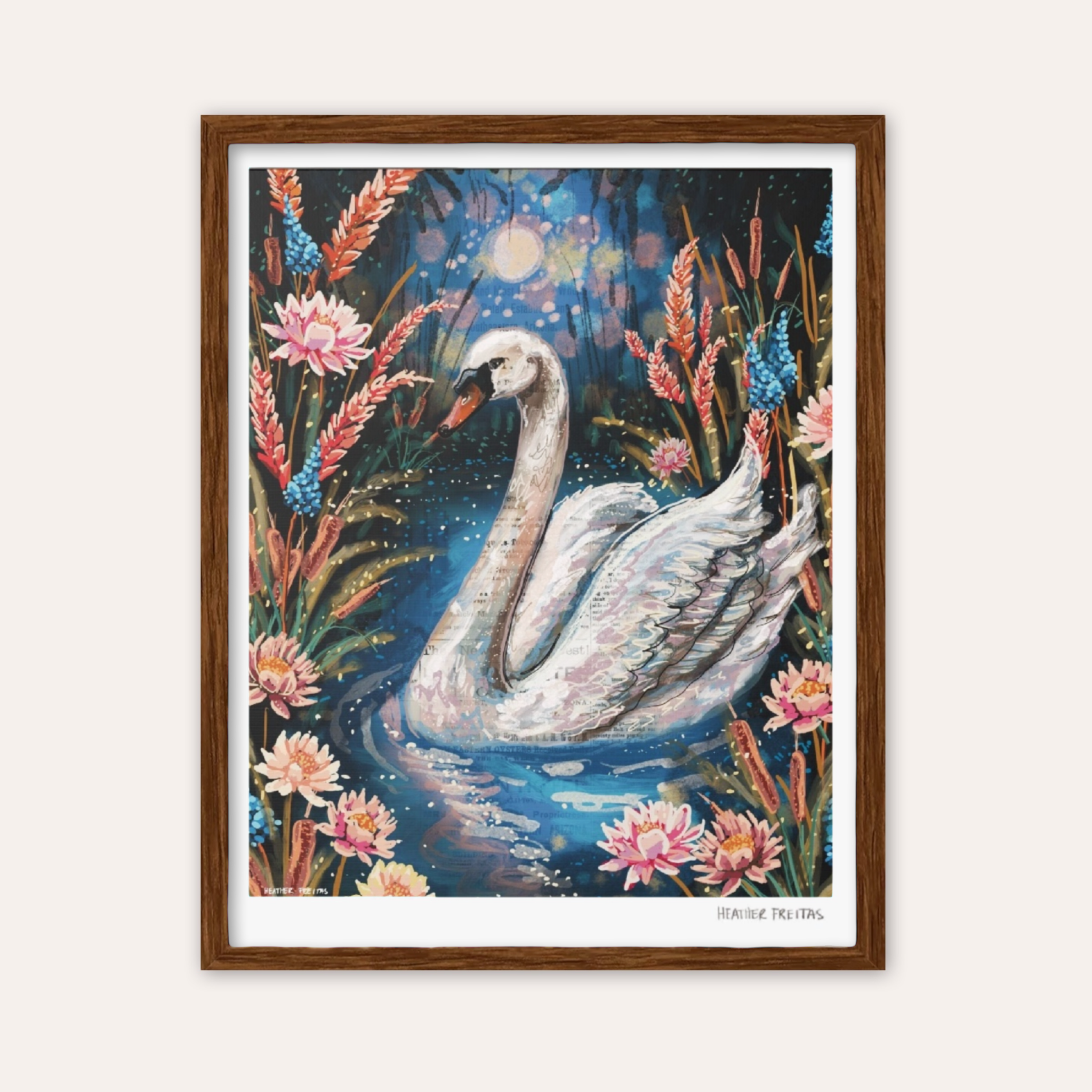 Serenity Swan Fine Art Print
