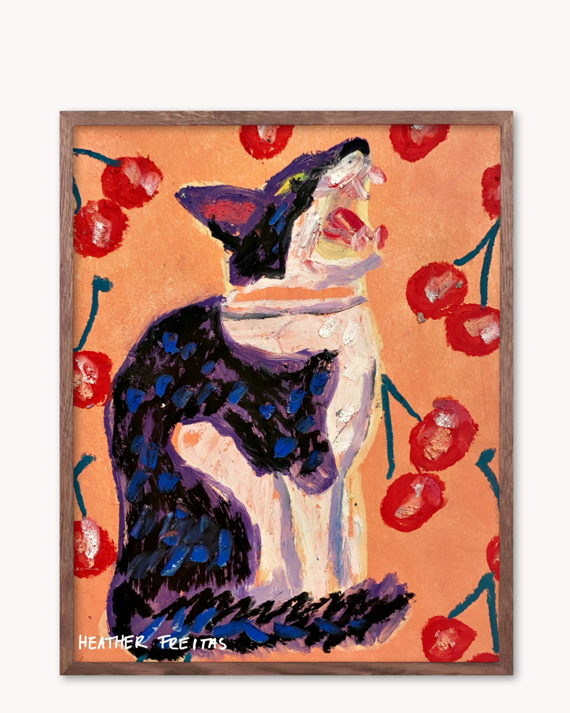 Cherry Bomb Cat - Limited Edition Print