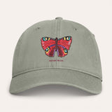 Peacock Butterfly Washed Cotton Cap