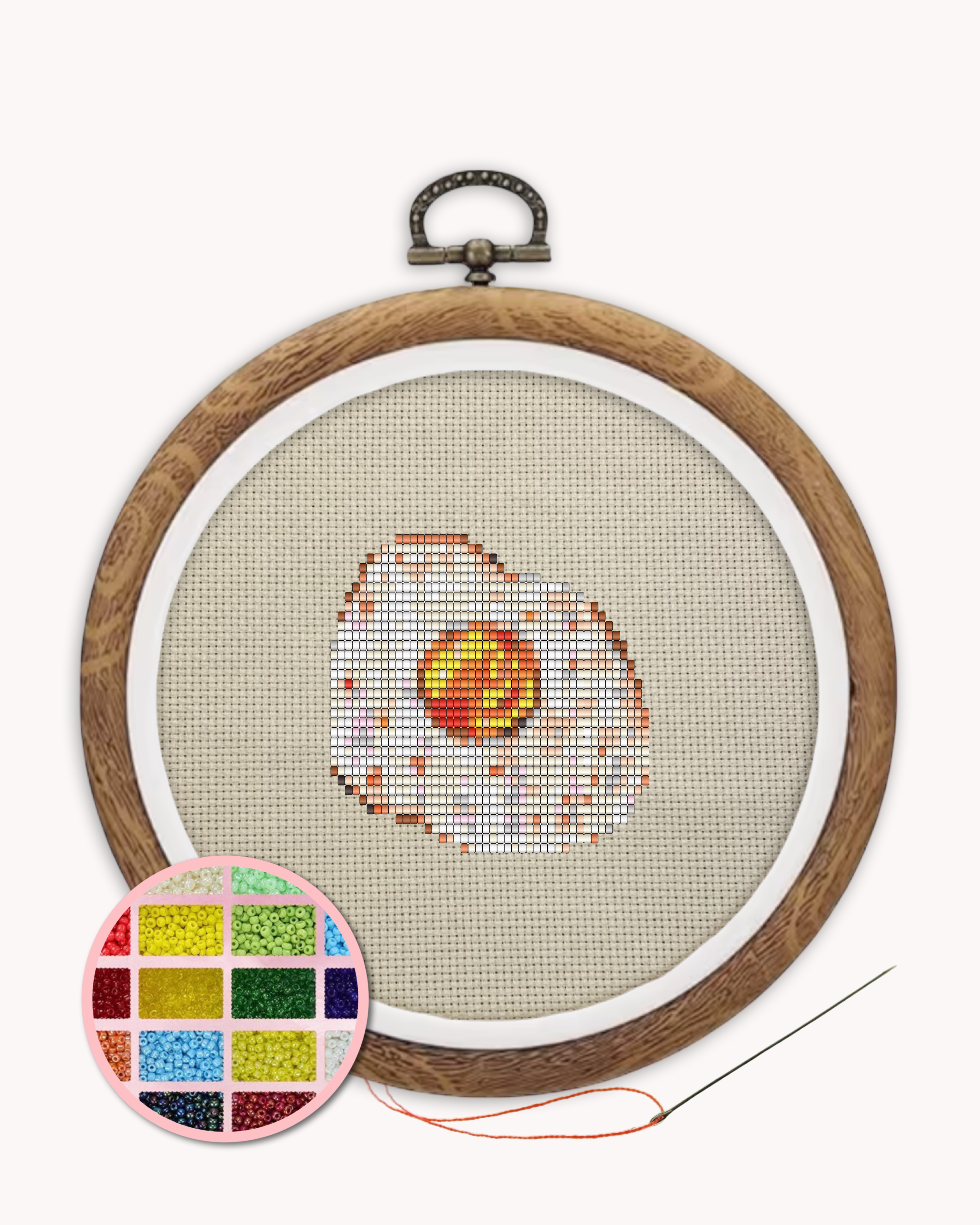 Egg Beaded Art Kit ( S 3 inch )