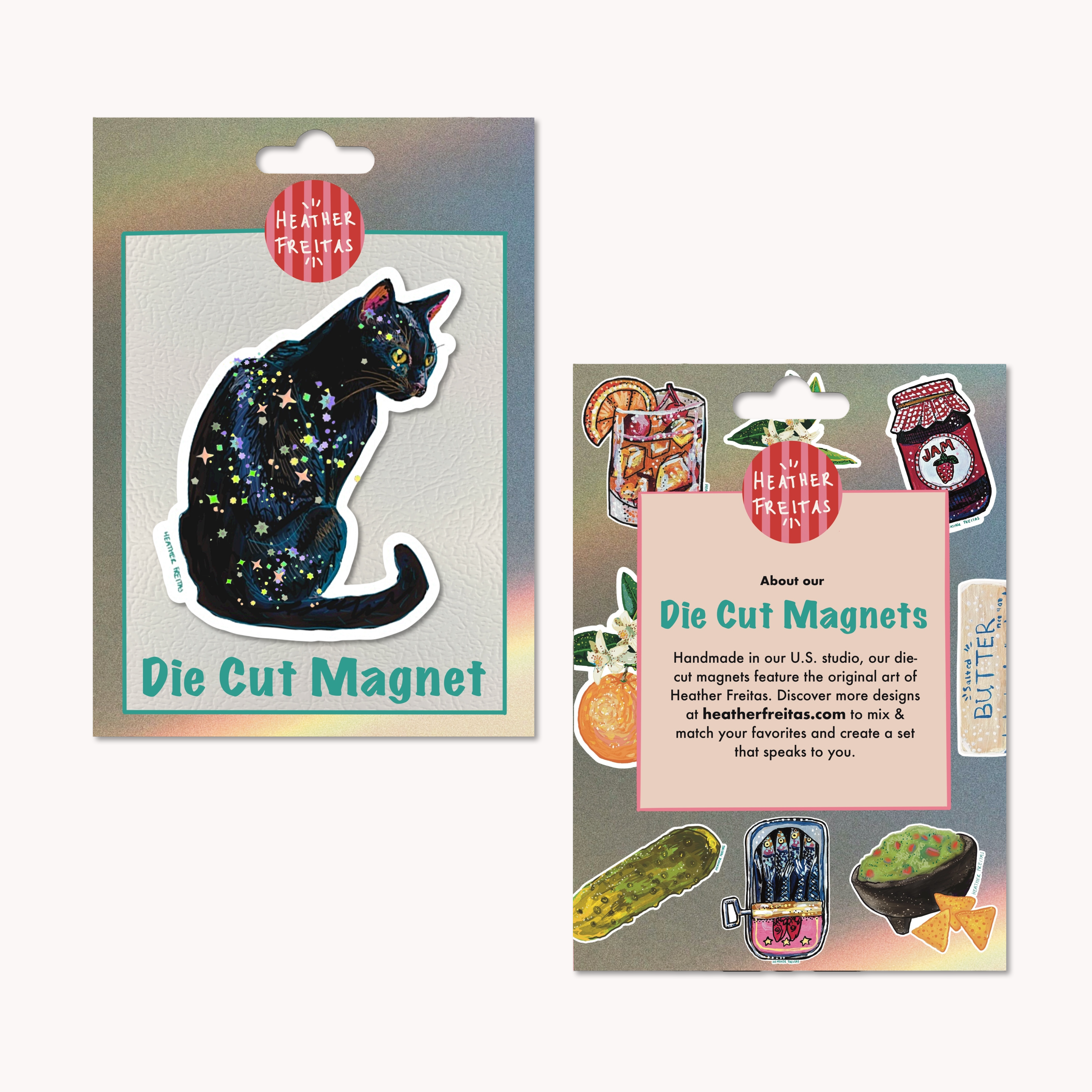 Black Cat Magnet ( Die-Cut )