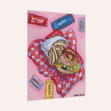 Burger Basket Paper Print