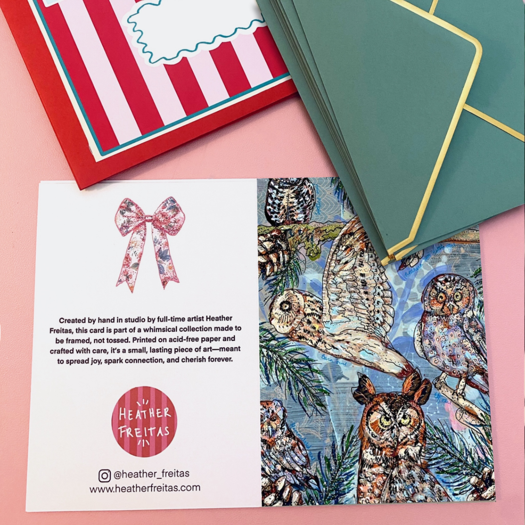 Owl Specimens - Greeting Card / Fine Art Print