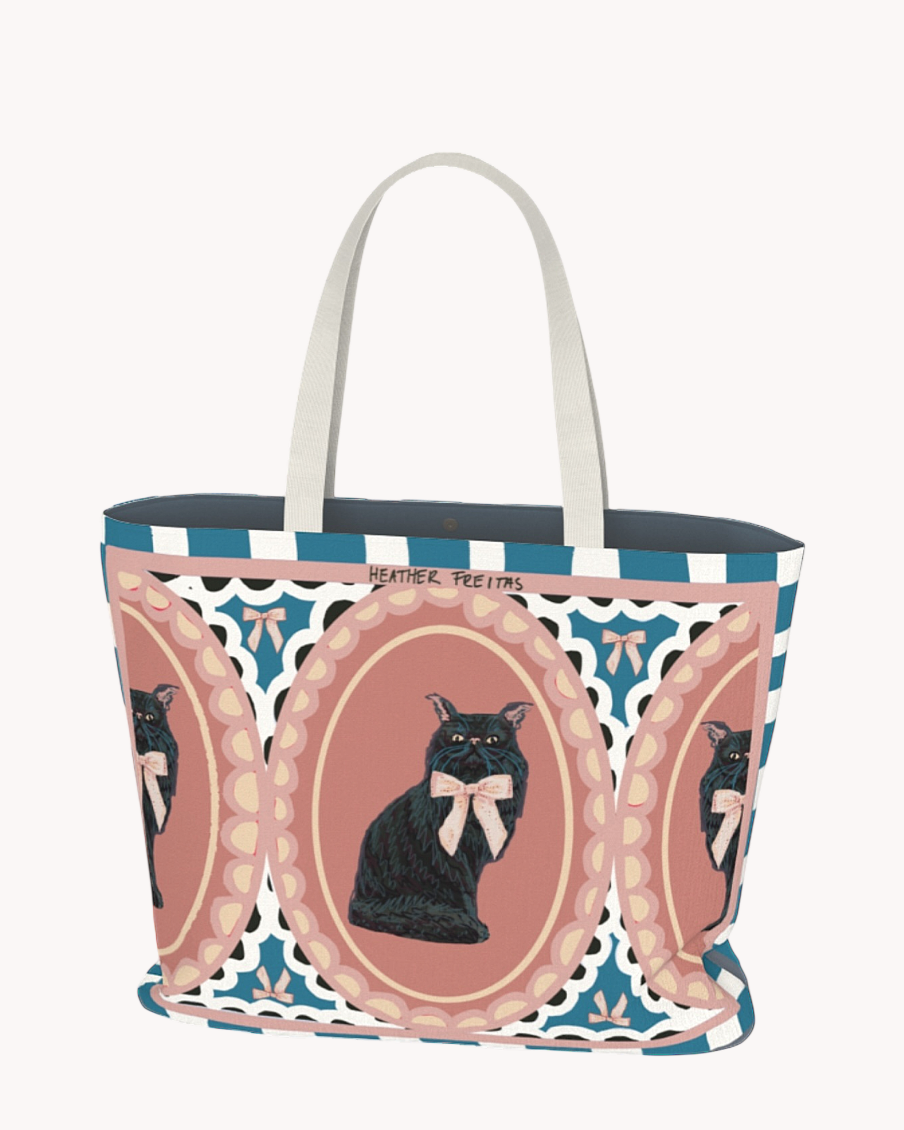 Black Persian Cat Reverie Tote
