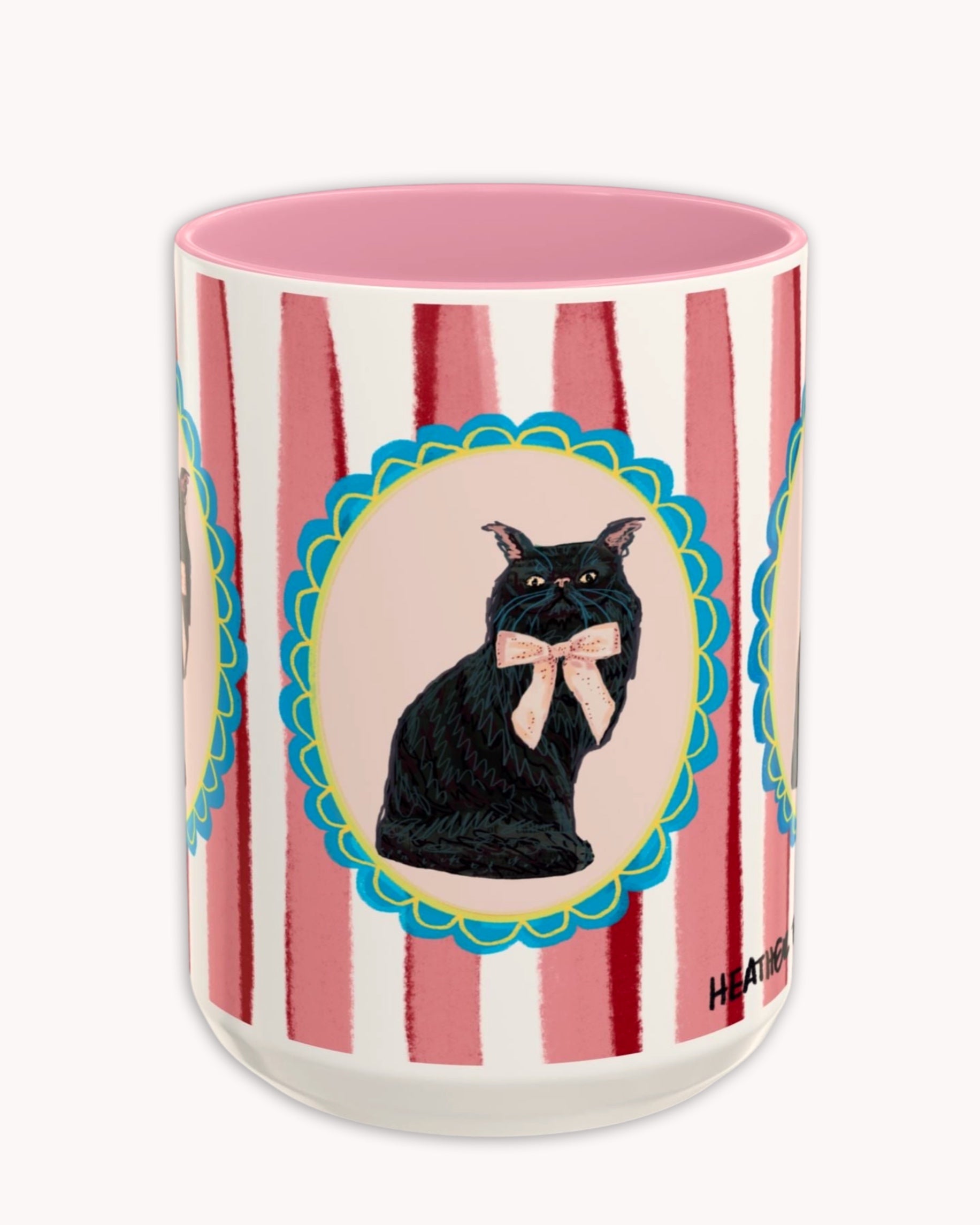 Black Persian Cat Coffee Mug 15oz