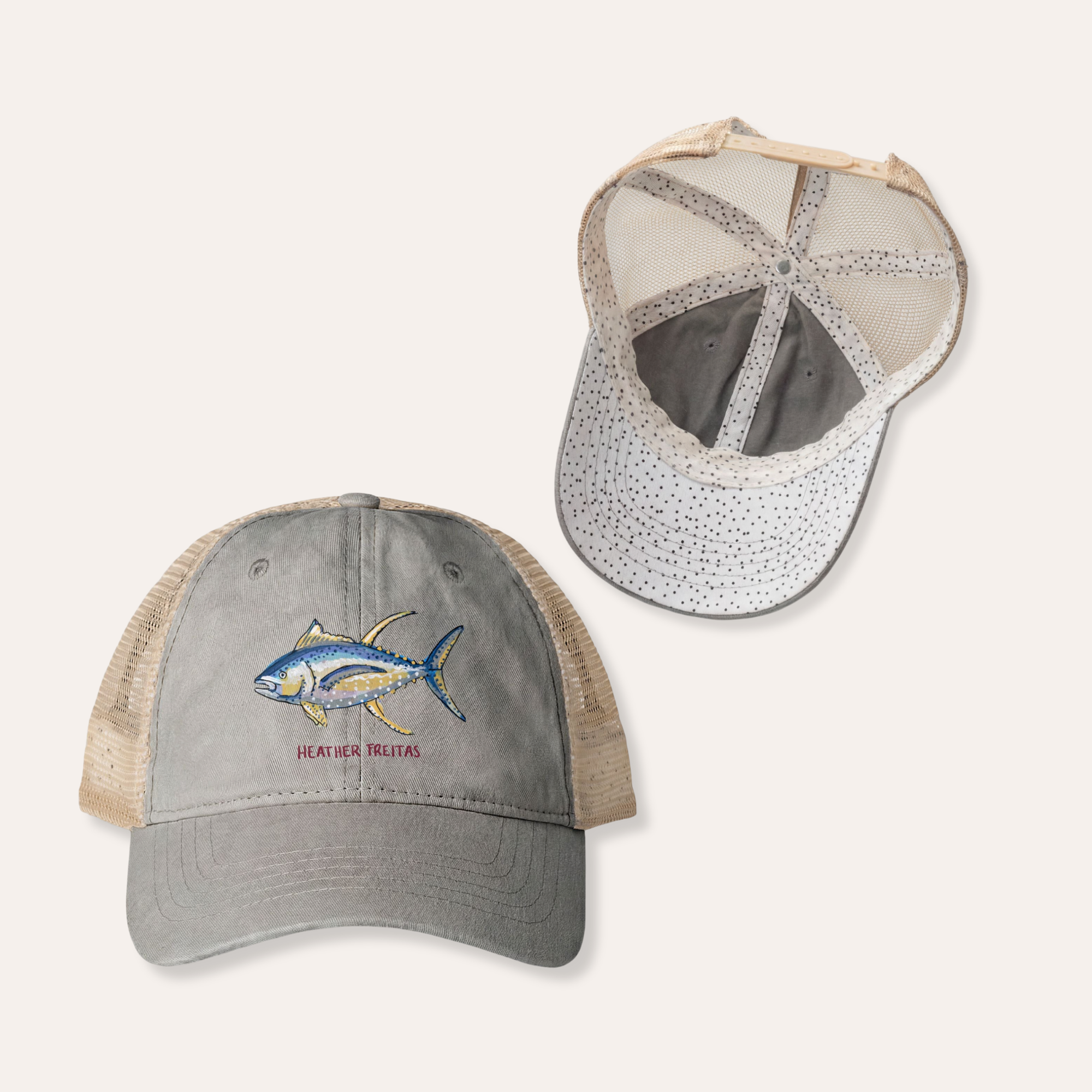 Blue Fin Tuna Women's Washed Mesh-Back Cap