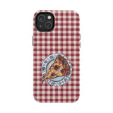 Pizza On A Porcelain Case Tough Phone Case