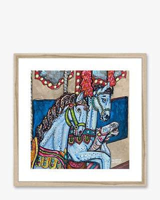 Carousel Horse Framed & Mounted Print