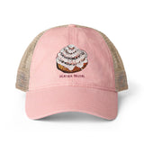 Cinnamon Roll Women's Washed Mesh-Back Cap