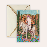 Cowgirl Ghost Fine Art Greeting Card