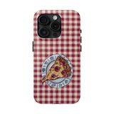 Pizza On A Porcelain Case Tough Phone Case