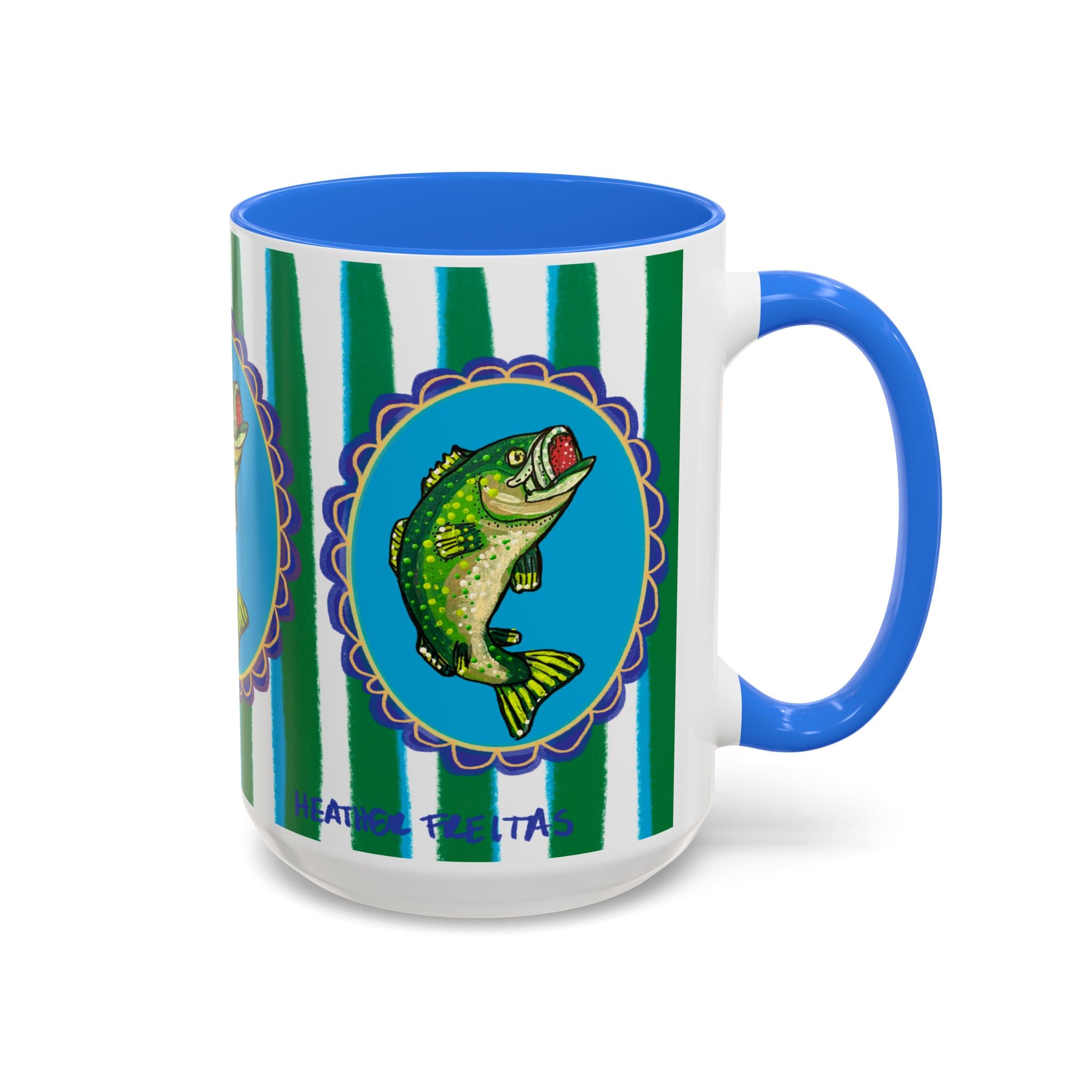 Bass Fish Coffee Mug 15oz