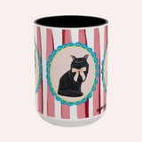 Black Persian Cat Coffee Mug 15oz