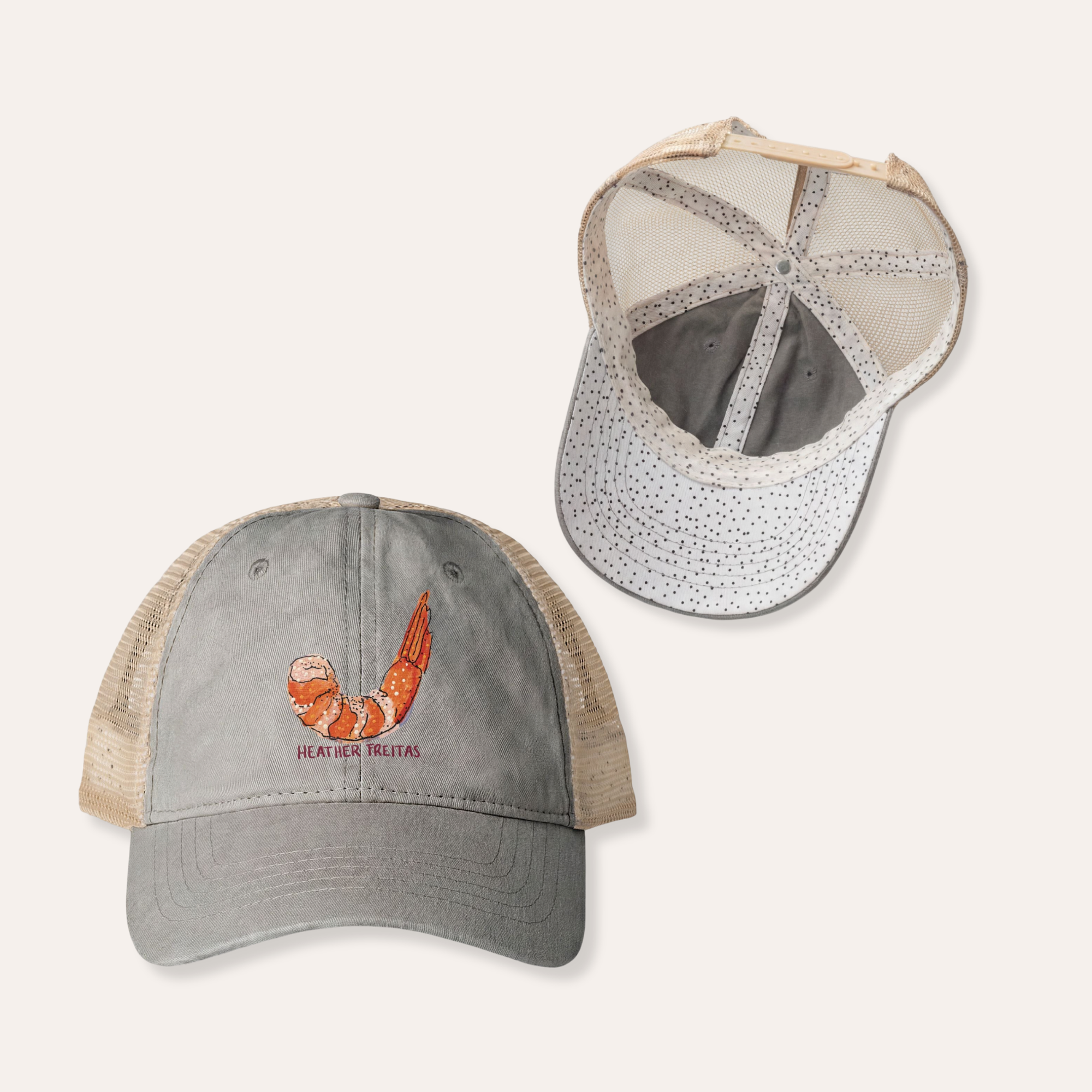 Shrimp Women's Washed Mesh-Back Cap
