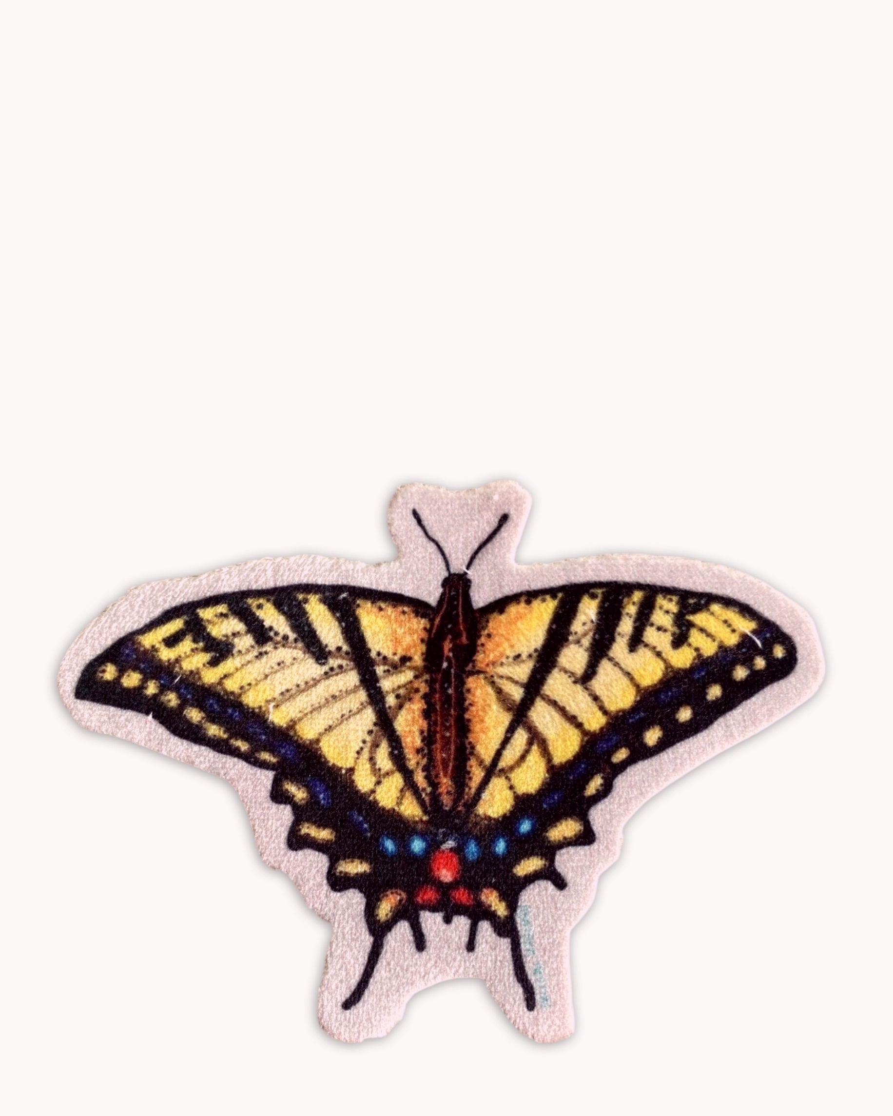 Yellow Swallowtail - Sew On Velveteen Patch