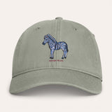 Zebra Washed Cotton Cap
