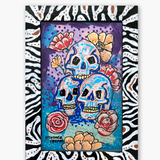 Zebra ( Hand Painted Frame 4x6 inch)