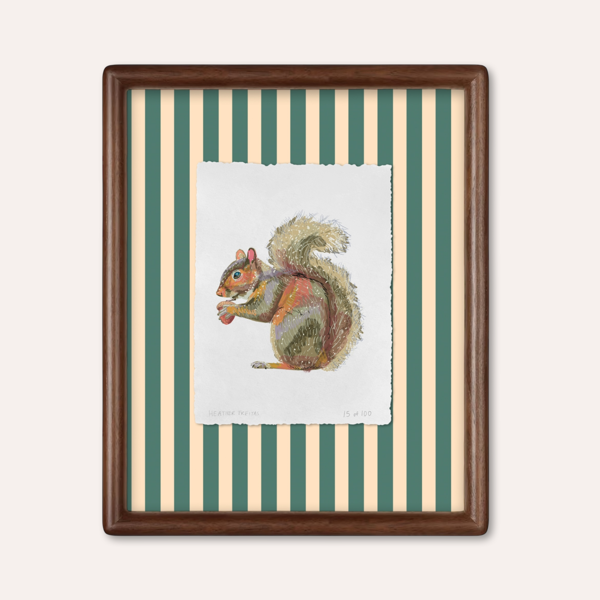 Squirrel Limited Edition Framed Print