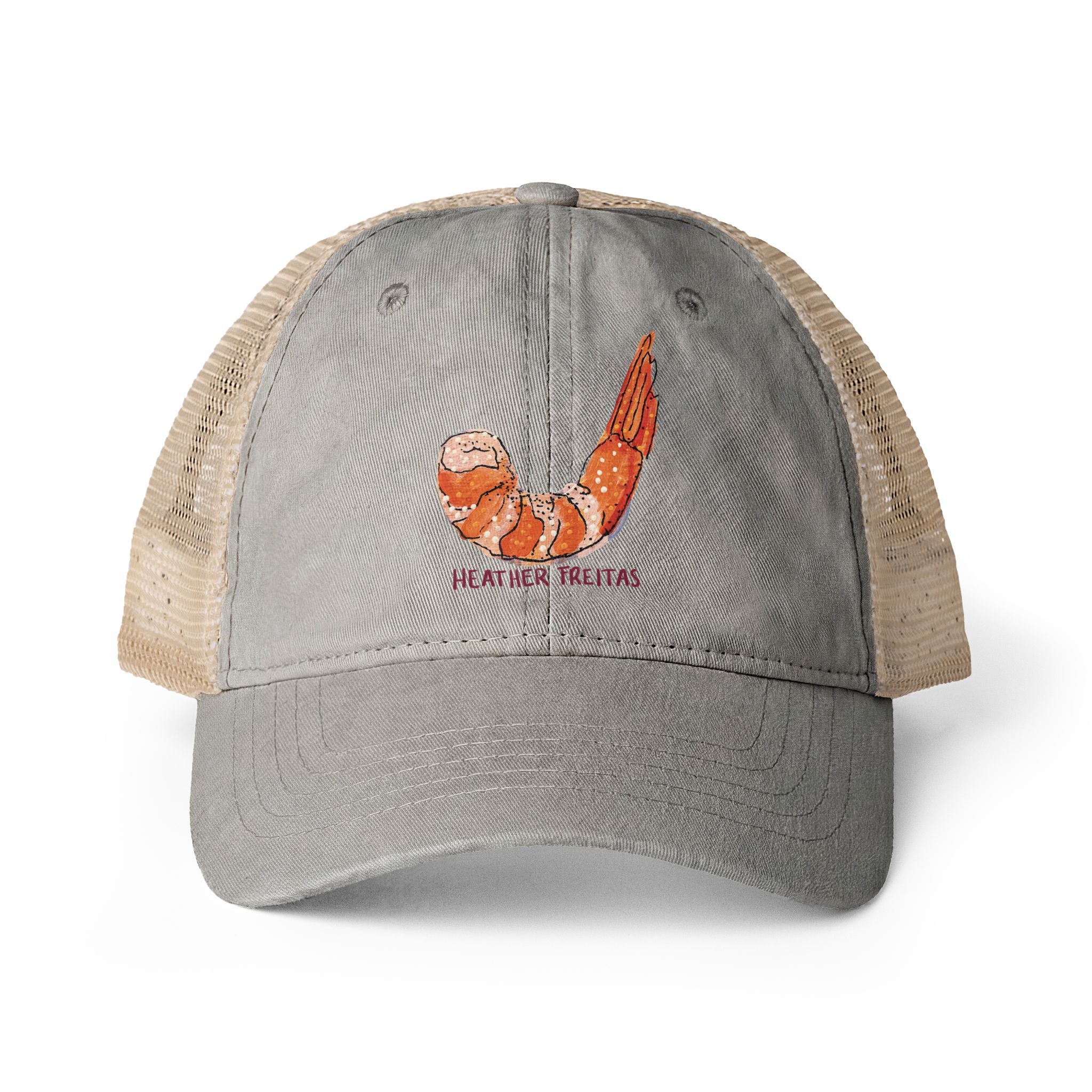 Shrimp Women's Washed Mesh-Back Cap
