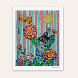 Cactus Goldfish Hand Signed Fine Art Print