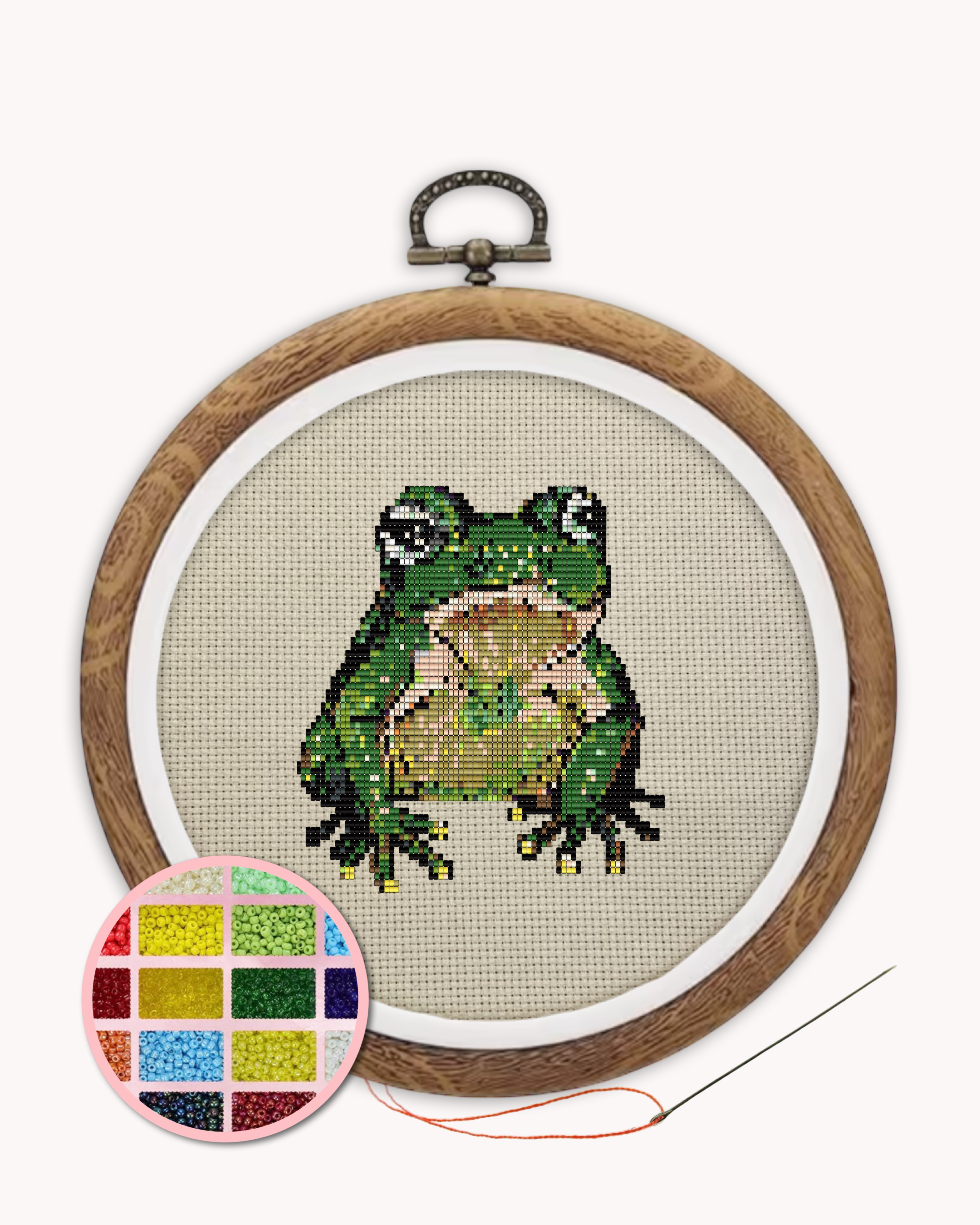 Frog Beaded Art Kit ( L 5 inch )