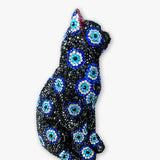 Black Cat Evil Eye Crystal Cat Sculpture - Heather Freitas - fine art home deccor