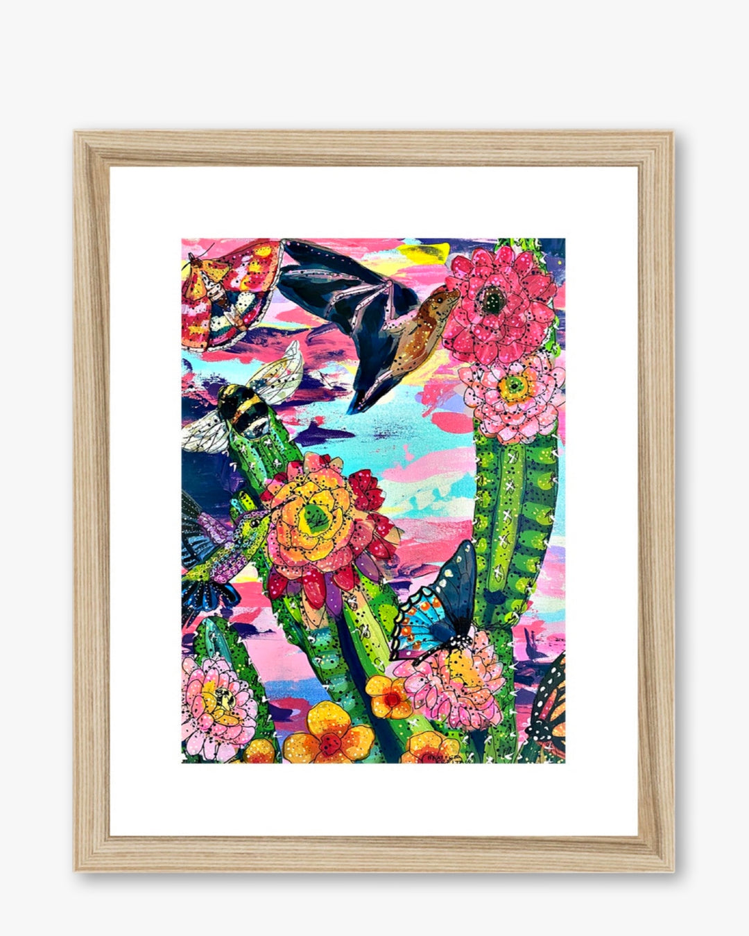 Dawn Desert Pollinators Framed & Mounted Print - Heather Freitas - fine art home deccor