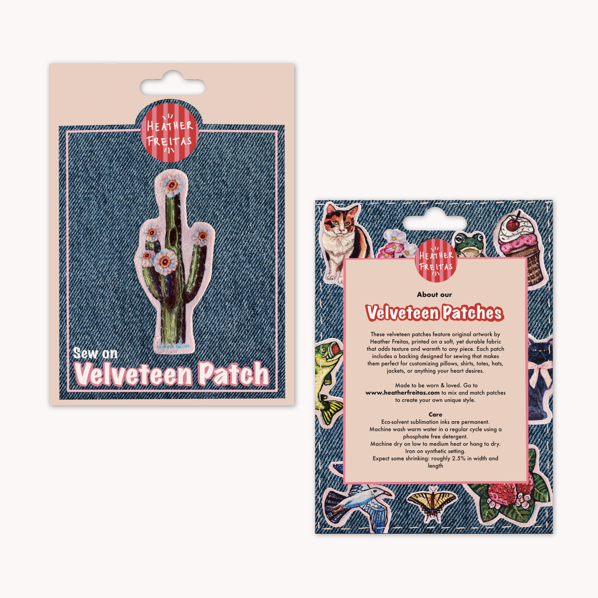 Saguaro Cactus - Sew On Velveteen Patch