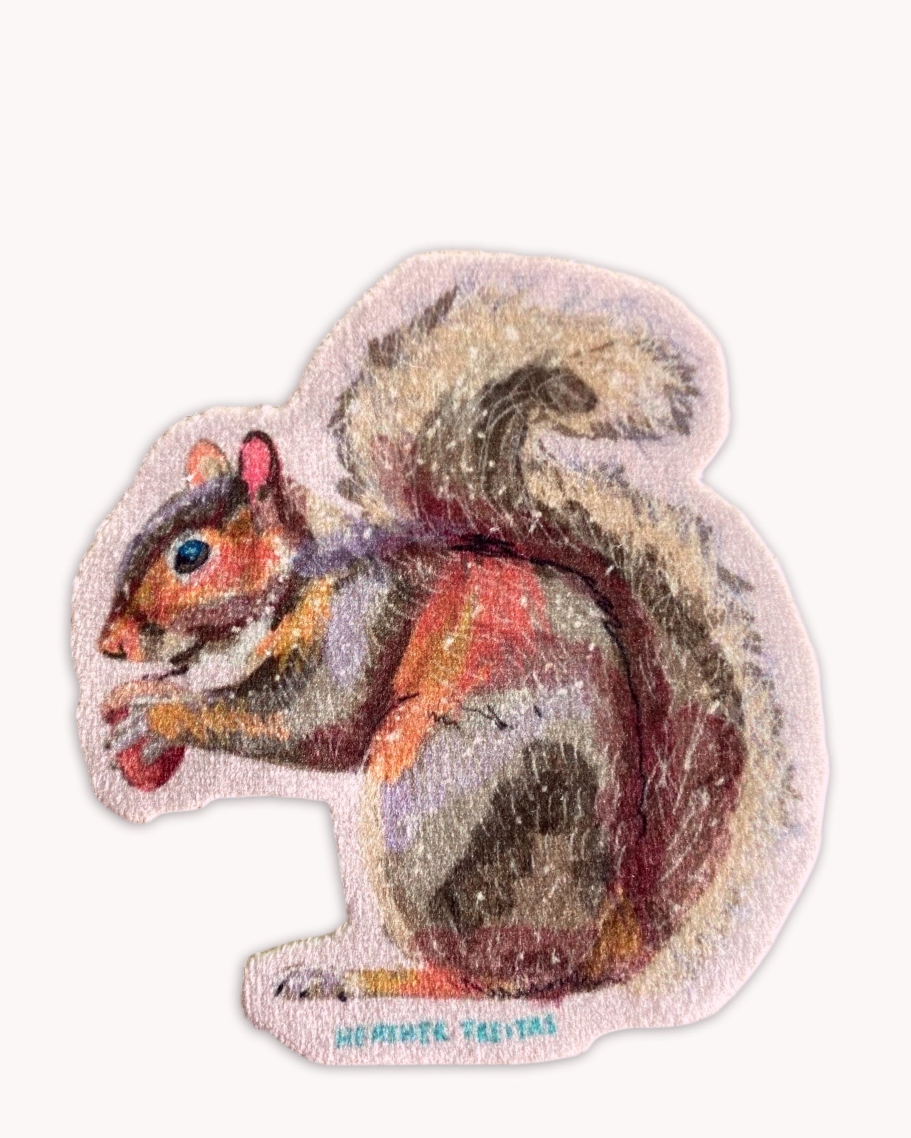 Squirrel - Sew On Velveteen Patch