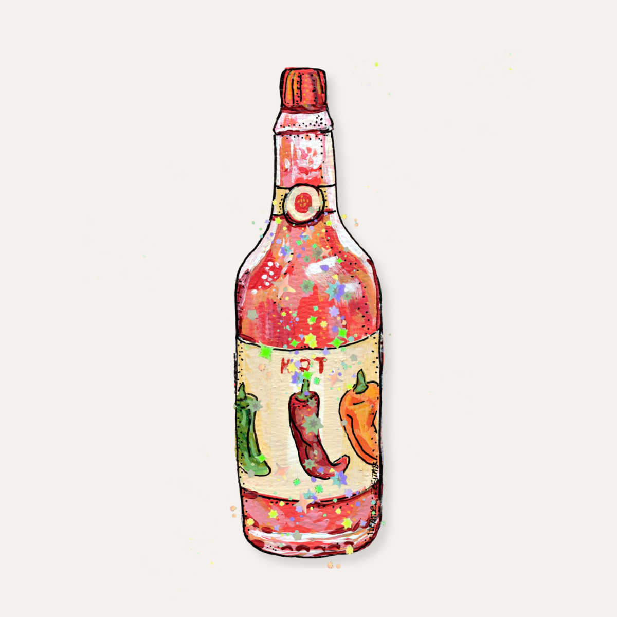 Hot Sauce Sticker