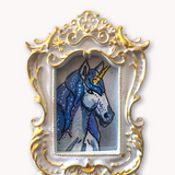 Water Unicorn Original Painting Fine Art Magent
