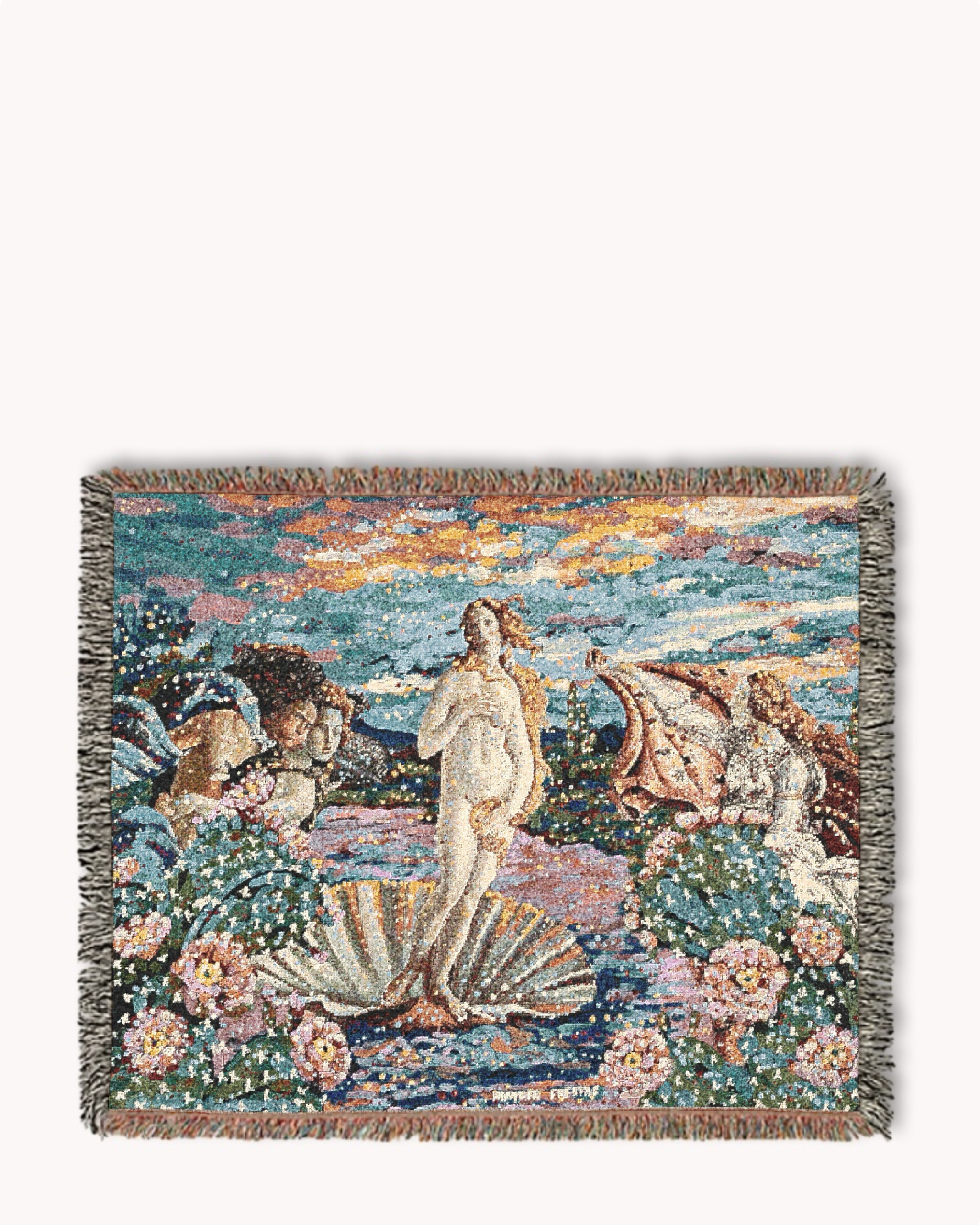 Desert Birth Of Venus Woven Blanket Tapestry