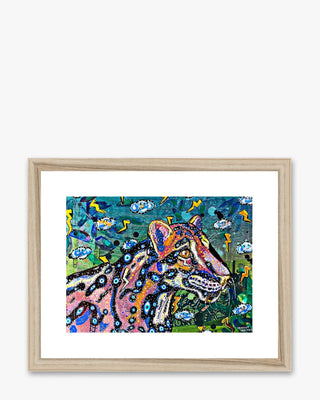 Clouded Leopard Framed & Mounted Print