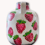 Strawberry Fields Hand Painted Dry Vase