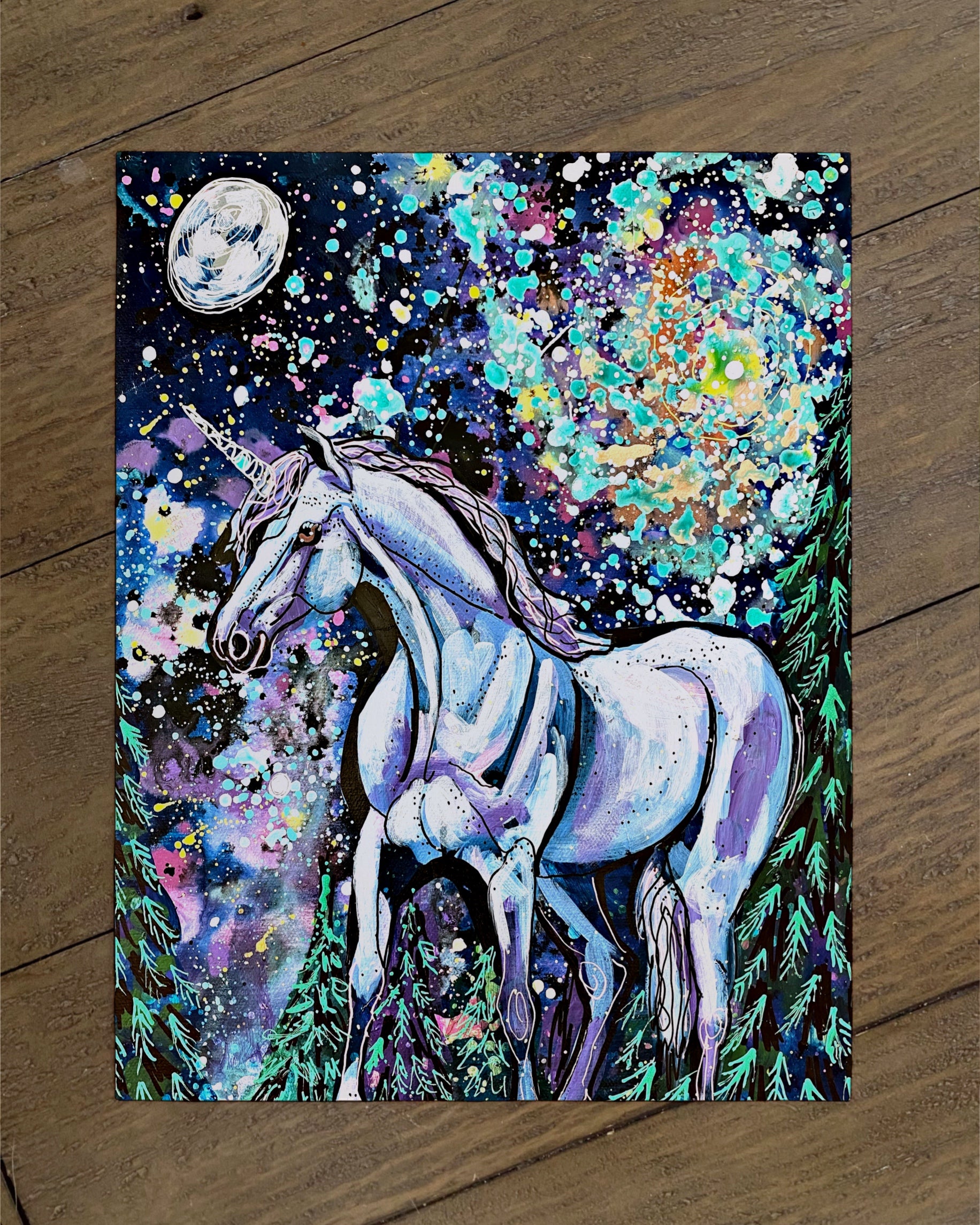 Sprial Galaxy Unicorn - Limited Edition Print